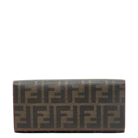 FENDI Accessories - Fendi Zucca Tri-fold Wallet 8M0065 Brown Leather Women's FENDI